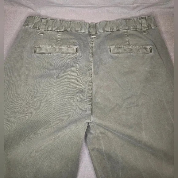 NWOT Gap Girlfriend Twill Stripe Chinos - Olive - Size 6 - Picture 5 of 5